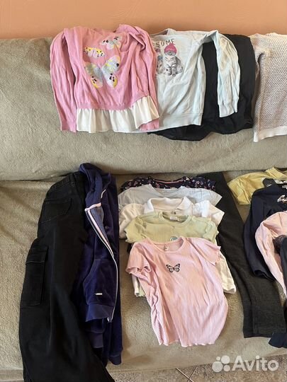 Одежда на девочку пакетом 128-134