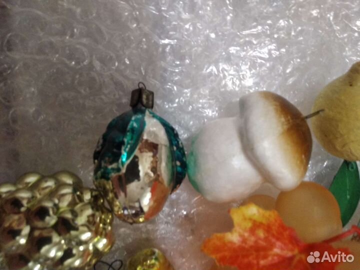 Ёлочные игрушки СССР стекло одним лотом
