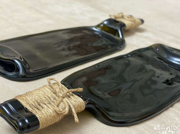 Сервировочная тарелка из бутылки Менажница (опт)