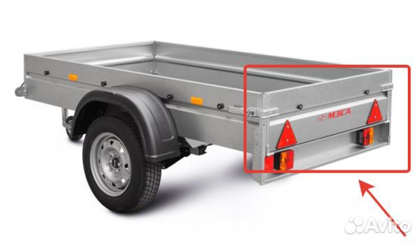 Борт на прицеп задний мзса 817700.002 (Лист задне