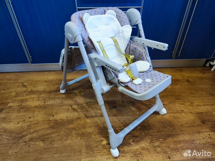 Стульчик для кормления Happy Baby William Pro Grey