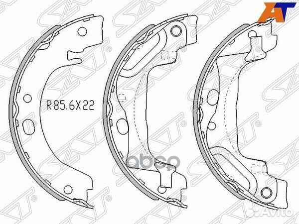 Колодки стояночного тормоза toyota corolla ZZE121