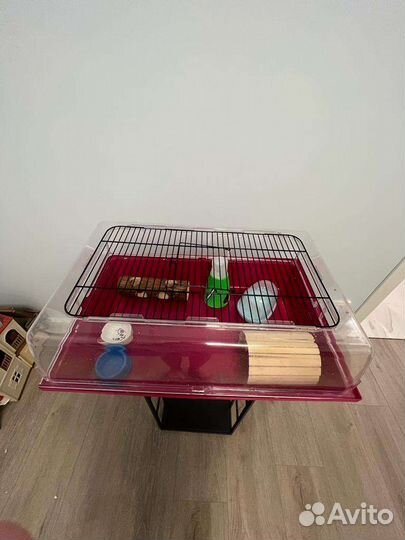 Клетка для хомяка с аксессуарами