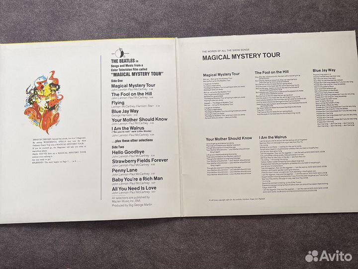 Пластинка The Beatles magical mystery tour
