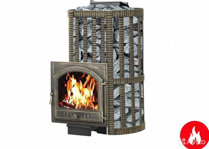 Печь для бани везувий ураган ковка 22 (205)