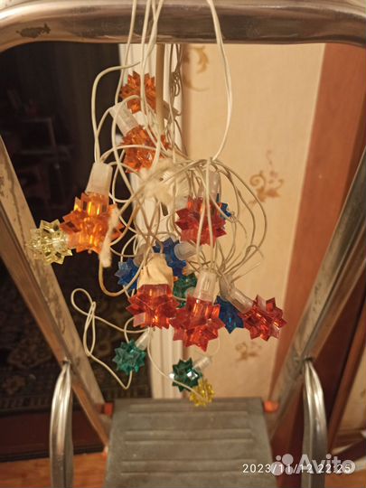 Гирлянда и ёлочные игрушки СССР