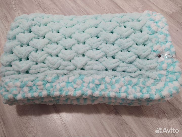 Плед детский вязаный ручная работа