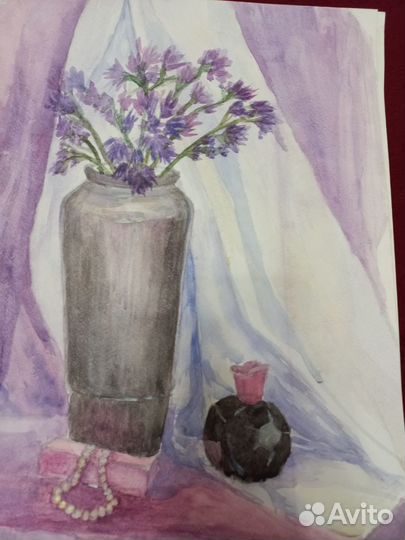 Картина акварель натюрморт