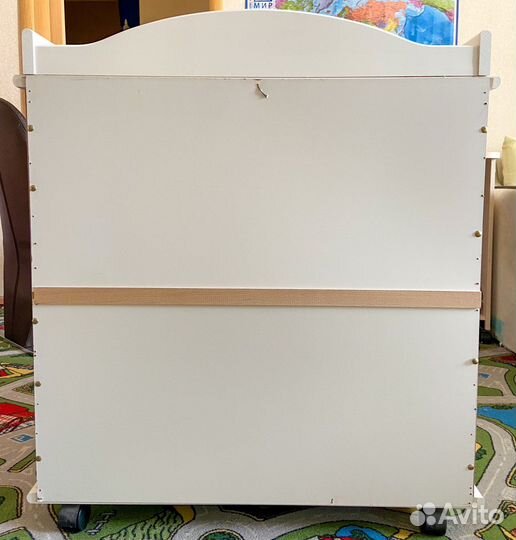 Комод детский белый из массива бука. Гайдылян