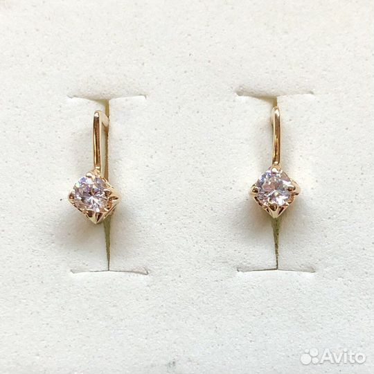Золотые серьги 585 пробы