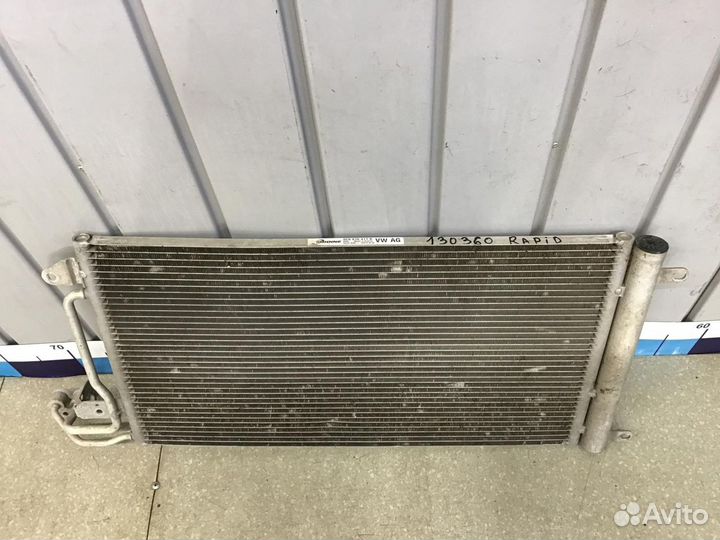 Радиатор кондиционера (конденсер) Skoda Rapid 2013