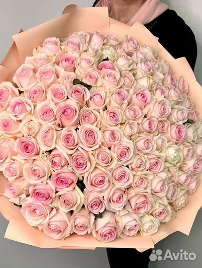 Цветы букеты 101 роза