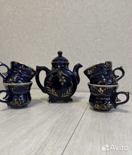 Гжель фарфор посуда СССР винтаж и фигурки