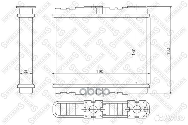 10-35094-SX радиатор печки Nissan Primera 1.6