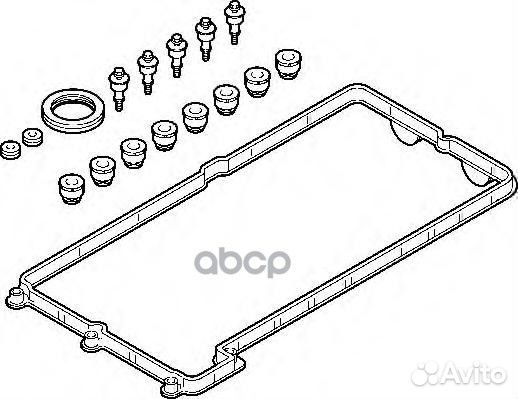Комплект прокладок, крышка головки цилиндра BMW