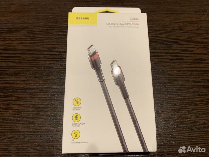 Кабель Baseus Cafule Cable Type-C - Type-C 1m