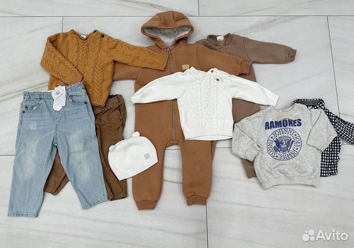 Детская одежда для мальчиков пакетом 74-86