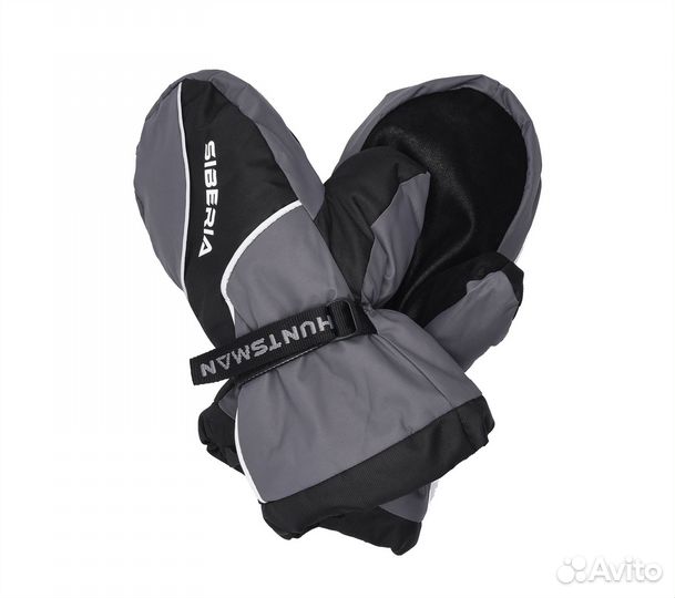 Рукавицы Siberia цвет Серый/Черный ткань Breathabl