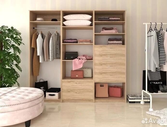 Гардеробная монтаж в подарок