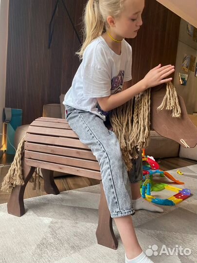 Игровая Фигура для улицы. Деревянная Лошадка