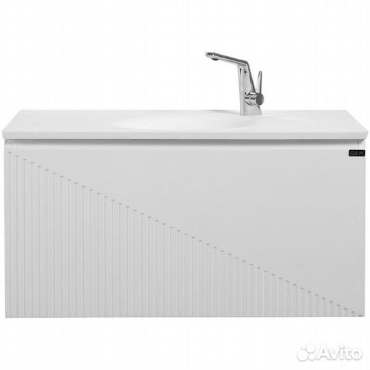 Тумба с раковиной Black&White U918.900-2 Glossy W