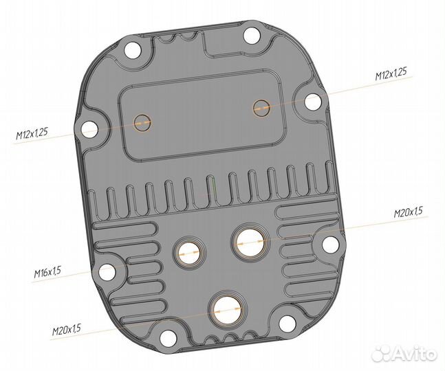 Крышка редуктора GDB STI R180