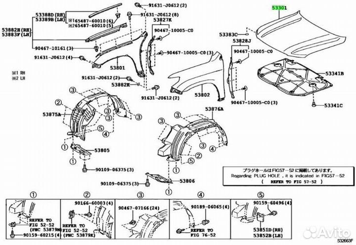 Капот Toyota Land Cruiser 3urfe 2007-2015
