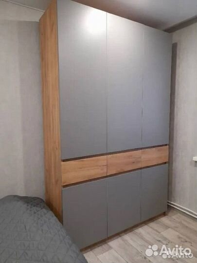 Шкаф графит с ящиками