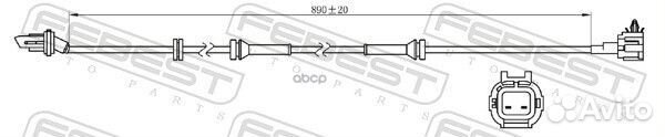 Датчик ABS задний левый 02606018 Febest