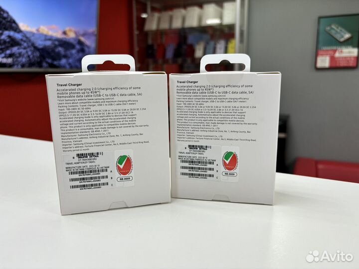 Блок питания Samsung 45W USB-C