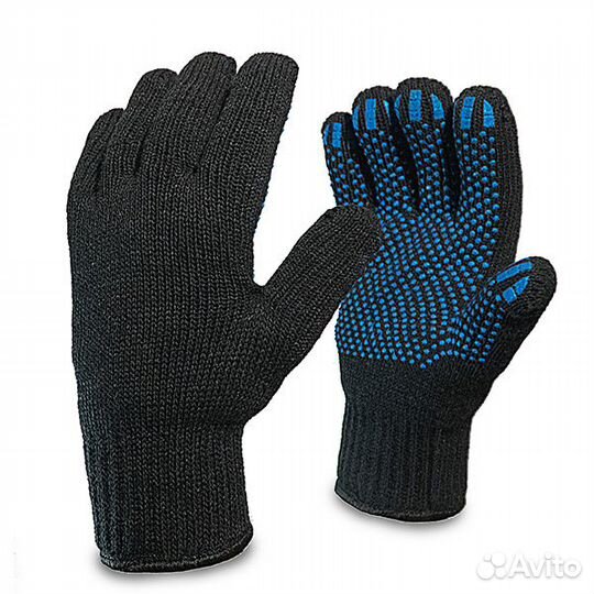 Перчатки п/ш двойные с пвх