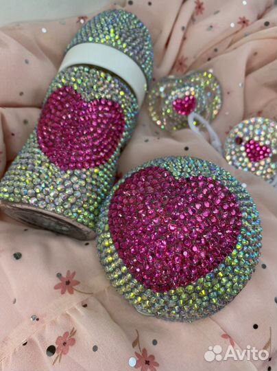 Пустышка соска со стразами