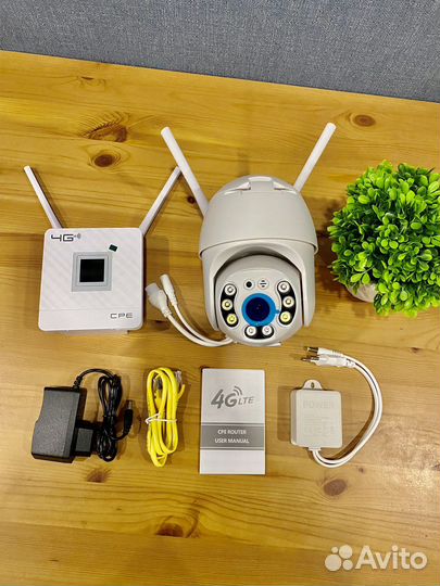 Комплект WI-FI/4G видеонаблюдения новый
