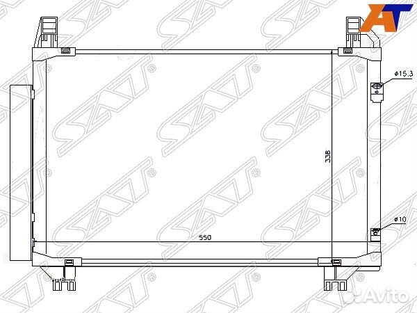 Радиатор кондиционера Toyota Ractis 05-16 / Vitz 05-20 / Belta 05-12 / Ist 07-16 sttya23940