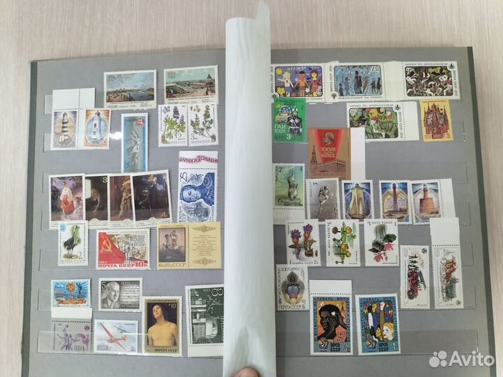 Альбом для марок 30*21. 10 листов. С марками СССР