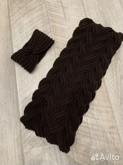 Снуд и повязка на голову