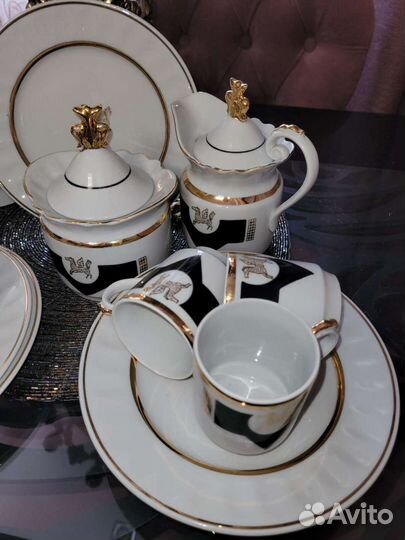 Кофейный сервиз СССР Золотой пегас