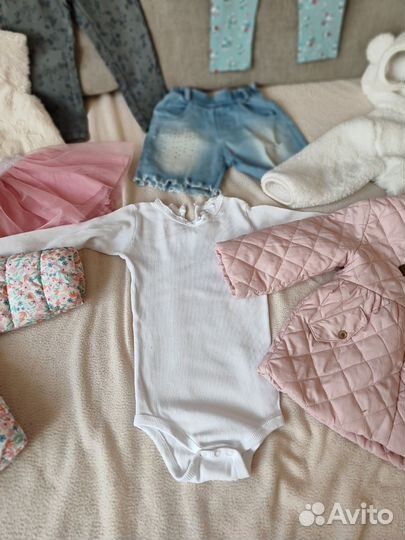 Вещи пакетом на девочку 80-86 размер