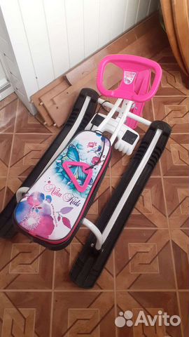 Детский снегокат для девочки