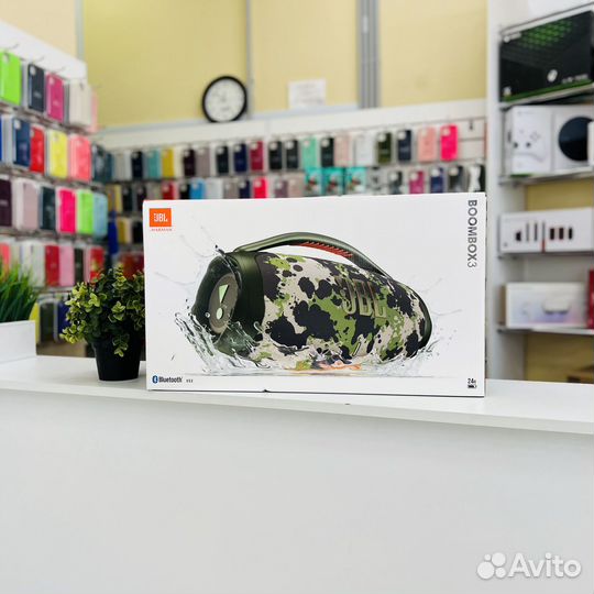Портативная колонка JBL Boombox 3 хаки