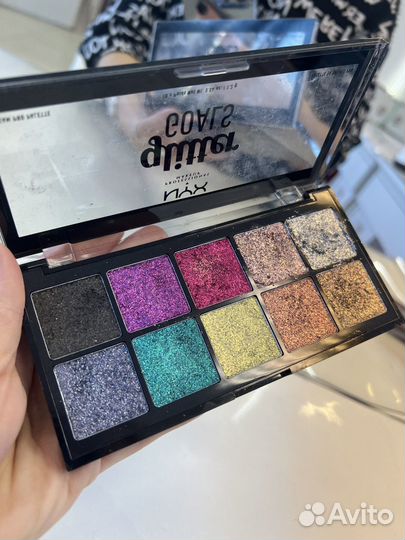 Тени для век глиттер для глаз блестки nyx