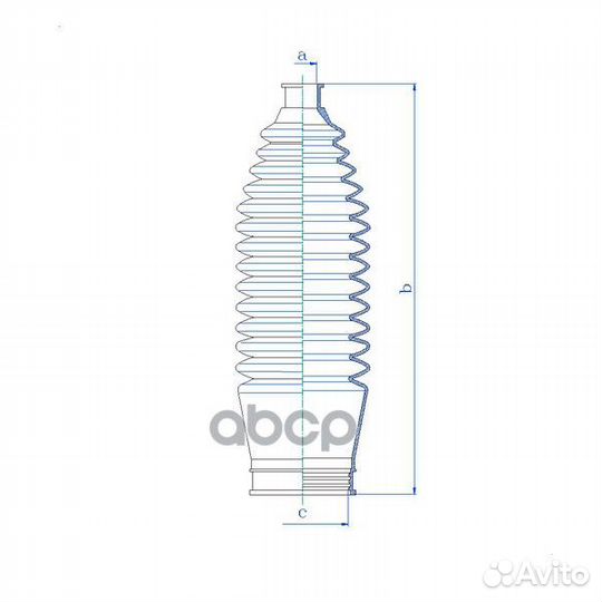 Пыльник рулевой рейки Mazda MPV II 00-05 (L)