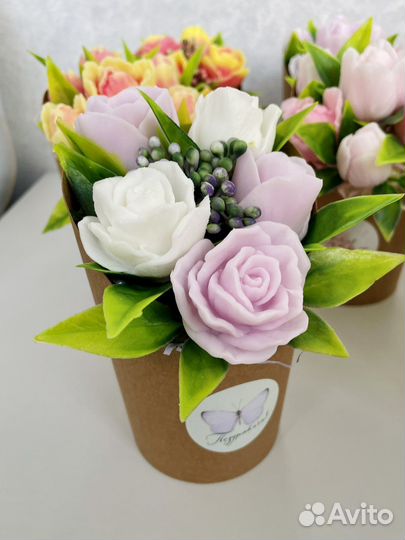 Букет из мыла ручная работа подарок