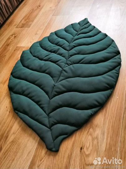 Интерьерный коврик лист плед