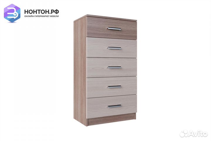 Комод Город ясень шимо темный / ясень шимо светлый