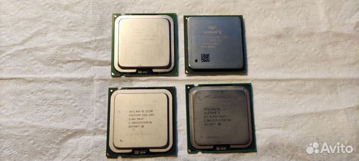 Процессоры Intel Pentium 4 и G620, Celeron и Duo