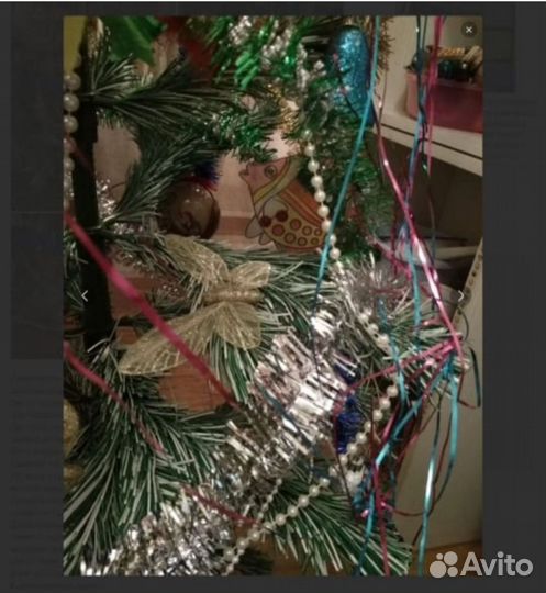 Елка советская. Пушистая, снежная. С коробкой