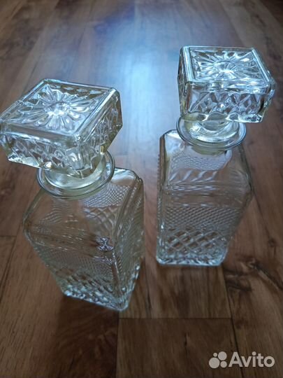 Штофы и графины СССР для виски и других напитков