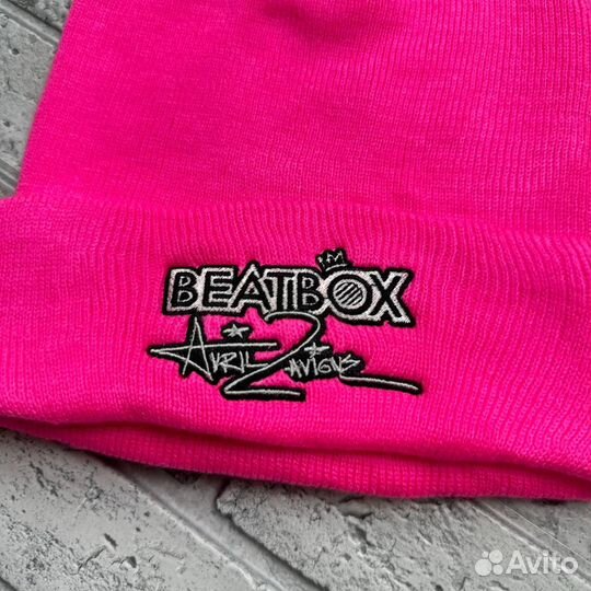 Шапка BeatBox Pink Hat With Musical Inscription