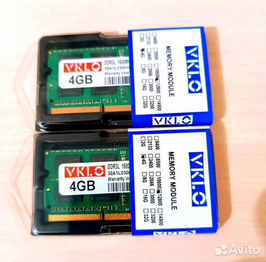 Оперативная память ddr3L 4 gb для ноутбука новая